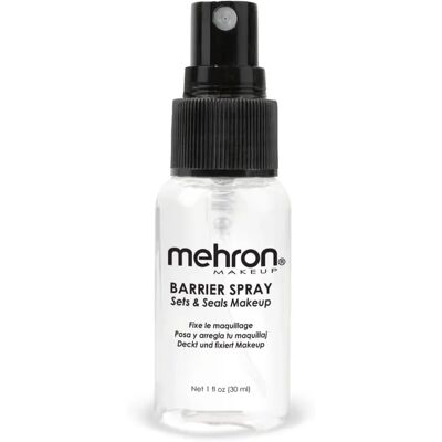 Lacey Wigs Mehron Barrier Spray - 29,5 ml - Fixation de maquillage et protection cutanée - Publicité Lacey Wigs Mehron Barrier Spray - 29,5 ml - Fixation de maquillage et protection cutanée - Publicité