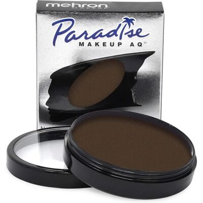 Maquillage Dark Brown Paradise Pro AQ de Mehron - Peinture pour visage et corps - Publicité Maquillage Dark Brown Paradise Pro AQ de Mehron - Peinture pour visage et corps - Publicité
