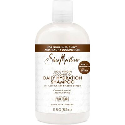 Champú hidratante diario Shea Moisture con 100% aceite de coco virgen (384 ml) Champú hidratante diario Shea Moisture con 100% aceite de coco virgen (384 ml)