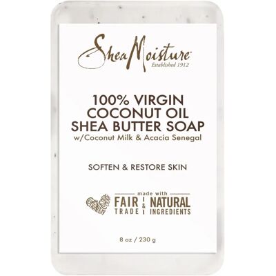 Savon au beurre de karité et à l'huile de coco Shea Moisture - Savon - Publicité Savon au beurre de karité et à l'huile de coco Shea Moisture - Savon - Publicité