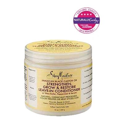 Condicionador sem enxágue com óleo de rícino negro jamaicano SheaMoisture - Tipo de cabelo Condicionador sem enxágue com óleo de rícino negro jamaicano SheaMoisture - Tipo de cabelo