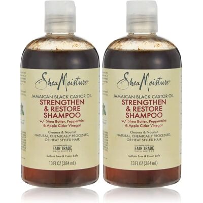 Shea Moisture Schwarzes Rizinusöl Stärkendes Shampoo 384ml Shea Moisture Schwarzes Rizinusöl Stärkendes Shampoo 384ml