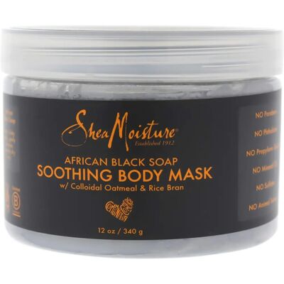 Shea Moisture African Black Soap Body Mask - 12 oz Body Mask Shea Moisture African Black Soap Body Mask - 12 oz Body Mask