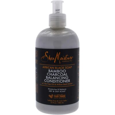 Condicionador Shea Moisture Sabonete Preto Africano Carvão de Bambu - 384ml Condicionador Shea Moisture Sabonete Preto Africano Carvão de Bambu - 384ml