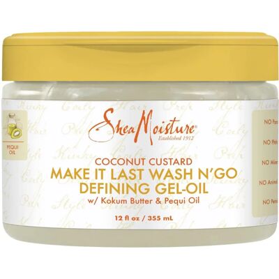 Shea Moisture Coconut Custard Make It Last Wash N' Go Defining Gel - Hair Gel Shea Moisture Coconut Custard Make It Last Wash N' Go Defining Gel - Hair Gel