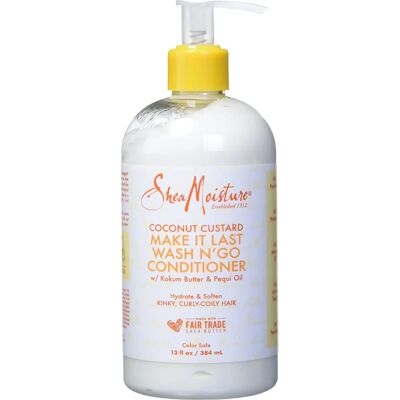 Après-shampoing Shea Moisture - Custard Coco Wash N'Go - 384 ml - Publicité Après-shampoing Shea Moisture - Custard Coco Wash N'Go - 384 ml - Publicité