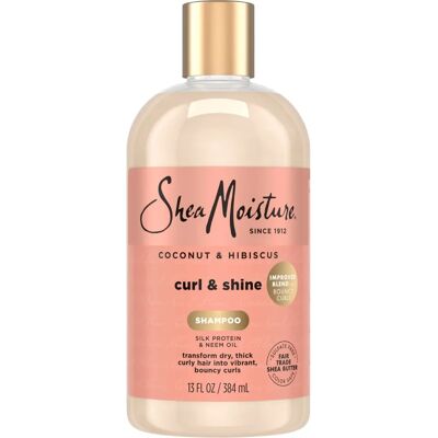 Shampoo SheaMoisture Shea Moisture Coconut Hibiscus Curl Shine - Tipo de cabelo: Cacheado Shampoo SheaMoisture Shea Moisture Coconut Hibiscus Curl Shine - Tipo de cabelo: Cacheado