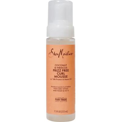 Espuma de Cachos Shea Moisture Coco e Hibisco - Controle do Frizz - 7.5 Oz Espuma de Cachos Shea Moisture Coco e Hibisco - Controle do Frizz - 7.5 Oz