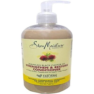 Condicionador Shea Moisture Óleo de Rícino Negro da Jamaica - Fortalece e Restaura Condicionador Shea Moisture Óleo de Rícino Negro da Jamaica - Fortalece e Restaura