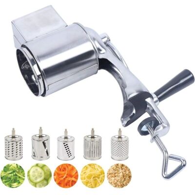 Senderpick - Drum Grater - Acero inoxidable - 5 cuchillas - Grater Senderpick - Drum Grater - Acero inoxidable - 5 cuchillas - Grater