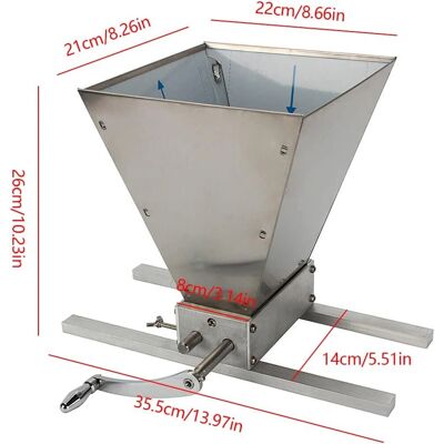 Senderpick - Molinillo 2-roller - Acero inoxidable - Grinder Senderpick - Molinillo 2-roller - Acero inoxidable - Grinder