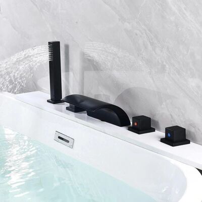 GOJOY 5-in-1 - Negro - Cinco orificios - Conjunto de grifería bañera/ducha GOJOY 5-in-1 - Negro - Cinco orificios - Conjunto de grifería bañera/ducha