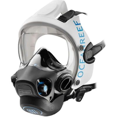 Máscara Facial Neptune III Blanca - Equipo de Buceo Máscara Facial Neptune III Blanca - Equipo de Buceo