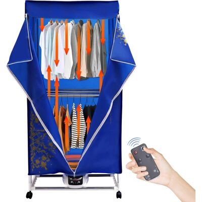 Senderpick Wäschetrockner - Tragbarer 1200-1500W Rechteckiger Heißluftschrank mit Rädern & Timer Senderpick Wäschetrockner - Tragbarer 1200-1500W Rechteckiger Heißluftschrank mit Rädern & Timer