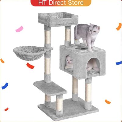 Unbranded - Albero per gatti grigio scuro - Porte - Amaca Unbranded - Albero per gatti grigio scuro - Porte - Amaca