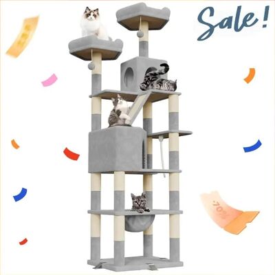 Unbranded - Beige 208cm Tall - 5 Floors - Torre de Gatos Interior Unbranded - Beige 208cm Tall - 5 Floors - Torre de Gatos Interior
