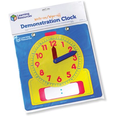 Learning Resources LER0572 Relojes para escribir y borrar - Tamaño para estudiantes 4.5" Learning Resources LER0572 Relojes para escribir y borrar - Tamaño para estudiantes 4.5"