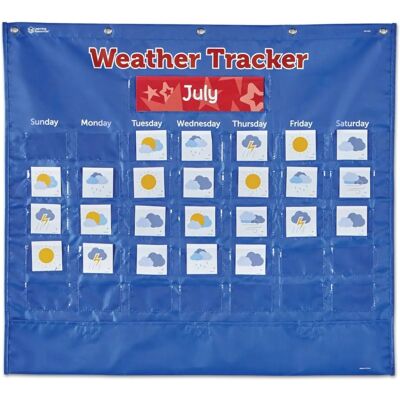 Learning Resources Weather Tracker Pocket Chart - Weather Education Board for Classrooms Learning Resources Weather Tracker Pocket Chart - Weather Education Board for Classrooms