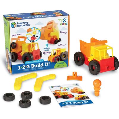 Learning Resources Learning Resources 1-2-3 Build It! Construction Crew - Construction Toy Learning Resources Learning Resources 1-2-3 Build It! Construction Crew - Construction Toy