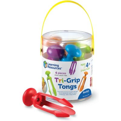 Learning Resources LER2964 Tri-Grip Tongs - Educational Toy Set Learning Resources LER2964 Tri-Grip Tongs - Educational Toy Set