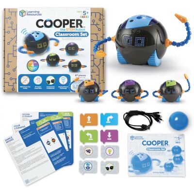 Learning Resources Cooper Un conjunto de robot STEM para el aula - Conjunto de Robot STEM Learning Resources Cooper Un conjunto de robot STEM para el aula - Conjunto de Robot STEM