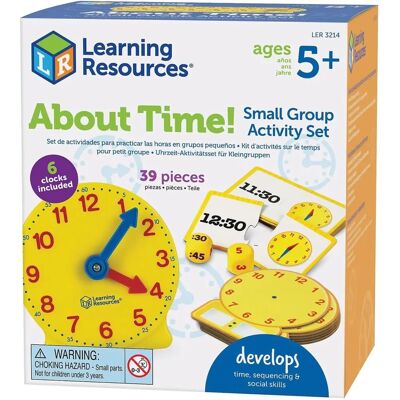 Learning Resources LER3214 Ensemble d'Activités sur le Temps - Jeu Éducatif Learning Resources LER3214 Ensemble d'Activités sur le Temps - Jeu Éducatif