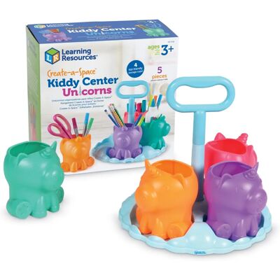 Learning Resources Create-a-Space Kiddy Center Unicornios - Caddy de almacenamiento de material artístico infantil Learning Resources Create-a-Space Kiddy Center Unicornios - Caddy de almacenamiento de material artístico infantil