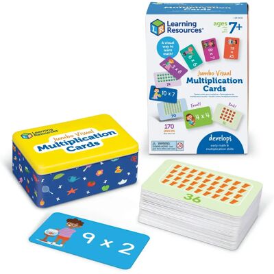 Learning Resources Jumbo Carte di Moltiplicazione - Educativo Learning Resources Jumbo Carte di Moltiplicazione - Educativo
