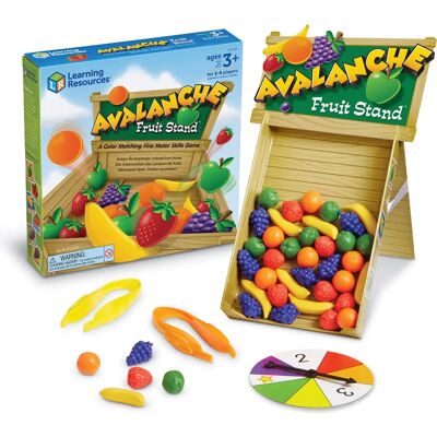 Learning Resources - Avalanche Fruit Stand - Feinmotor - Geschicklichkeit - Brettspiel Learning Resources - Avalanche Fruit Stand - Feinmotor - Geschicklichkeit - Brettspiel