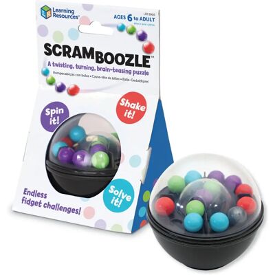 Learning Resources Scramboozle Puzzle Ball - 3D Brain Teasers and Puzzle Games - Boule de puzzle pour enfants et adultes Learning Resources Scramboozle Puzzle Ball - 3D Brain Teasers and Puzzle Games - Boule de puzzle pour enfants et adultes