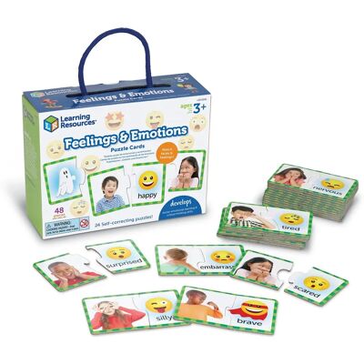 Learning Resources LER6091 Karty puzzli emocje i uczucia - Puzzle Cards Learning Resources LER6091 Karty puzzli emocje i uczucia - Puzzle Cards