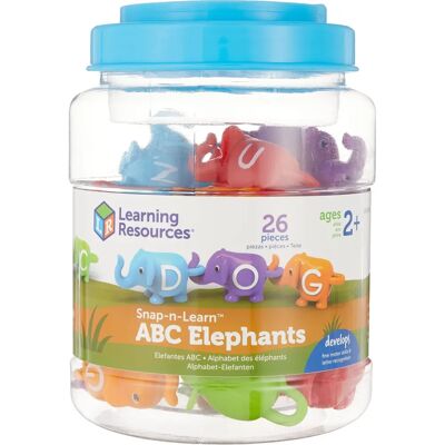 Learning Resources LER6710 Snap-N-Learn ABC Elephants - Edukacyjna Zabawka Learning Resources LER6710 Snap-N-Learn ABC Elephants - Edukacyjna Zabawka