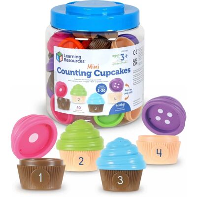 Learning Resources LER6796 Mini Cupcake Counting Toy - Educational Game for Ages 3+ Learning Resources LER6796 Mini Cupcake Counting Toy - Educational Game for Ages 3+