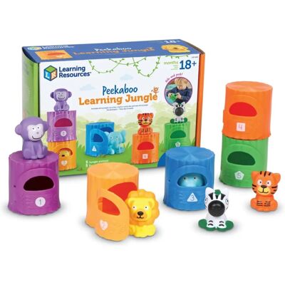 Set de tri et de comptage d’animaux de la jungle - Learning Resources - Jouet éducatif 18+ mois Set de tri et de comptage d’animaux de la jungle - Learning Resources - Jouet éducatif 18+ mois