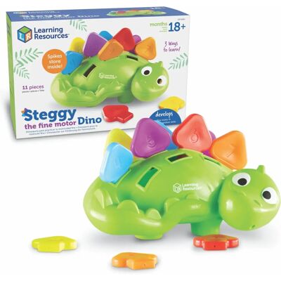 Learning Resources Steggy le Dino de Motricité Fine - Jouet Montessori pour Enfants Learning Resources Steggy le Dino de Motricité Fine - Jouet Montessori pour Enfants
