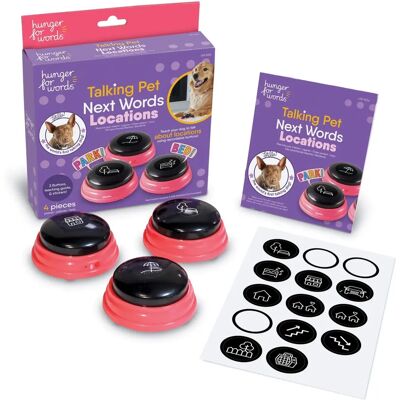 Hunger for Words Talking Pet Location Buttons - Dog Communication Tool Hunger for Words Talking Pet Location Buttons - Dog Communication Tool