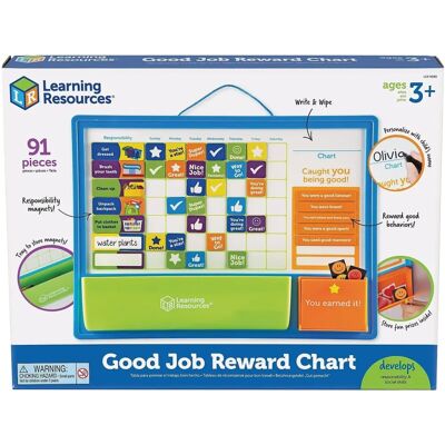 Learning Resources Magnetic Reward Chart - 84 Pieces - Ages 3-7 Learning Resources Magnetic Reward Chart - 84 Pieces - Ages 3-7