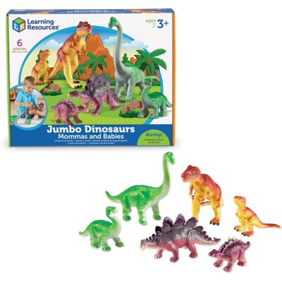 Learning Resources Grote Dinosaurussen - Mama's en Baby's - T-Rex Stegos Learning Resources Grote Dinosaurussen - Mama's en Baby's - T-Rex Stegos