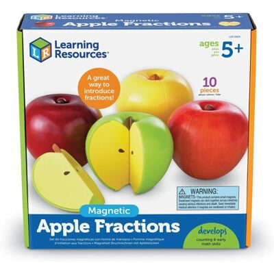 Magnets de Fractions Pomme - Jouet Éducatif Magnets de Fractions Pomme - Jouet Éducatif
