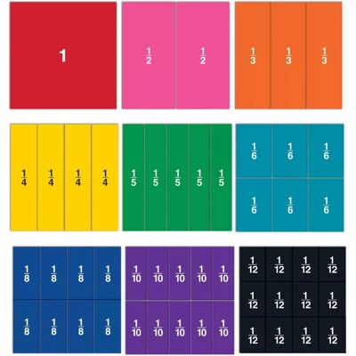 Learning Resources Carrés de Fractions Magnétiques - Ensemble 51 Pièces Learning Resources Carrés de Fractions Magnétiques - Ensemble 51 Pièces