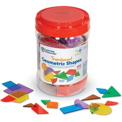 Genomskinliga geometriska former Learning Resources 1491506 - Utbildningsleksak Genomskinliga geometriska former Learning Resources 1491506 - Utbildningsleksak