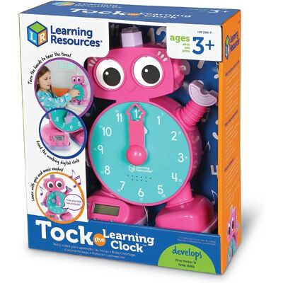 Learning Resources - Tock The Learning Clock - Pink Learning Resources - Tock The Learning Clock - Pink