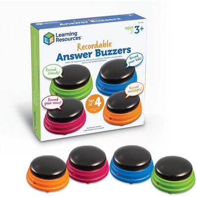 Learning Resources LRN3769 Timbre de respuesta grabable - Timbre de respuesta grabable Learning Resources LRN3769 Timbre de respuesta grabable - Timbre de respuesta grabable