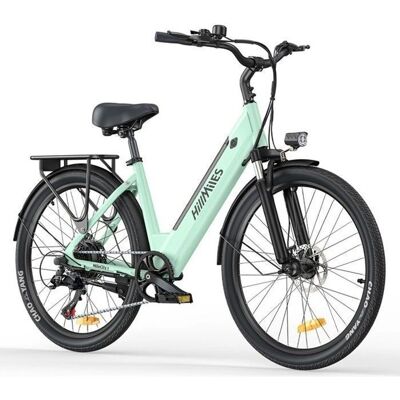 HILLMILES Milecity 1 - Vélos électrique - 26" - 250W - Autonomie 100km - Vert - Publicité HILLMILES Milecity 1 - Vélos électrique - 26" - 250W - Autonomie 100km - Vert - Publicité