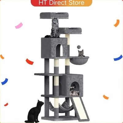 Unbranded - 158cm Cat Tree - Rosa - Mehrstufig - Cat Tree Unbranded - 158cm Cat Tree - Rosa - Mehrstufig - Cat Tree