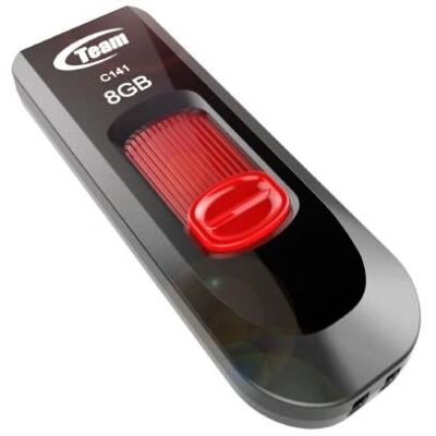 Team Group C141 Clé USB 8GB - Noir/Rouge - USB 2.0 Team Group C141 Clé USB 8GB - Noir/Rouge - USB 2.0