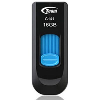 Clé USB TEAM C141 - 16GB - USB 2.0 - Bleu - Publicité Clé USB TEAM C141 - 16GB - USB 2.0 - Bleu - Publicité