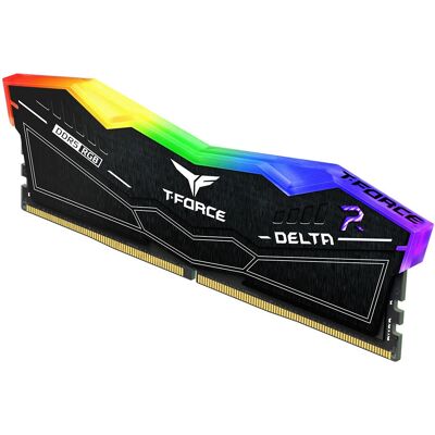 Kit mémoire DDR5 Teamgroup T-Force Delta RGB 48 GB - Noir - Publicité Kit mémoire DDR5 Teamgroup T-Force Delta RGB 48 GB - Noir - Publicité