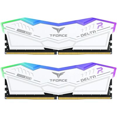 Team Group Delta RGB DDR5 Branco 6400MHz - Memória RAM Team Group Delta RGB DDR5 Branco 6400MHz - Memória RAM