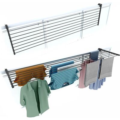 FOXYDRY - Duo - Anthracite - Aluminium - Etendoir à linge - Publicité FOXYDRY - Duo - Anthracite - Aluminium - Etendoir à linge - Publicité